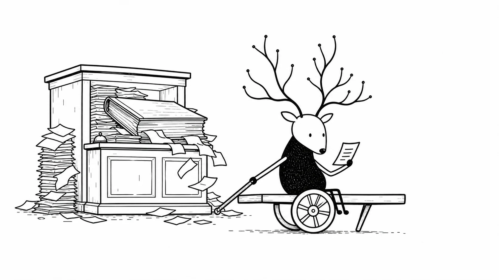 White-Face Xiaolu takes the lighter sponsorship route past a burdensome registry desk.
