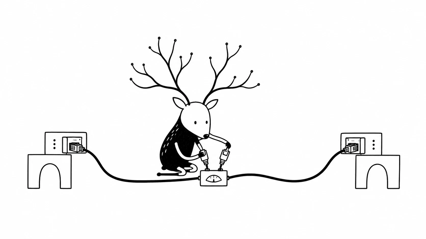White-Face Xiaolu tests two physically separate cables leading to two distinct external gateways.
