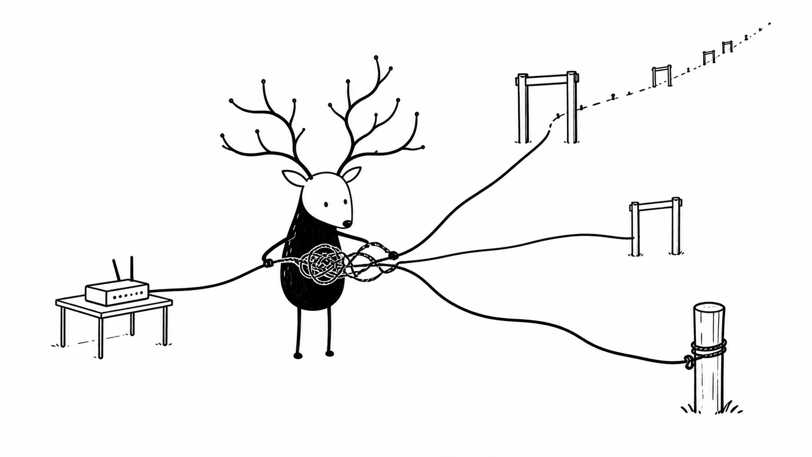 White-Face Xiaolu pulls one tangled cable apart into four separate routing conditions: local origin, upstream session, global reachability, and portability.
