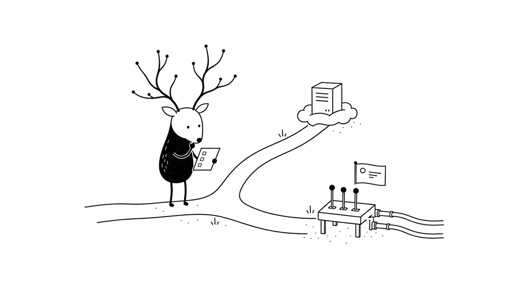 White-Face Xiaolu studies a fork between a managed cloud path and a routing-control workbench, showing when an organization may need its own ASN.